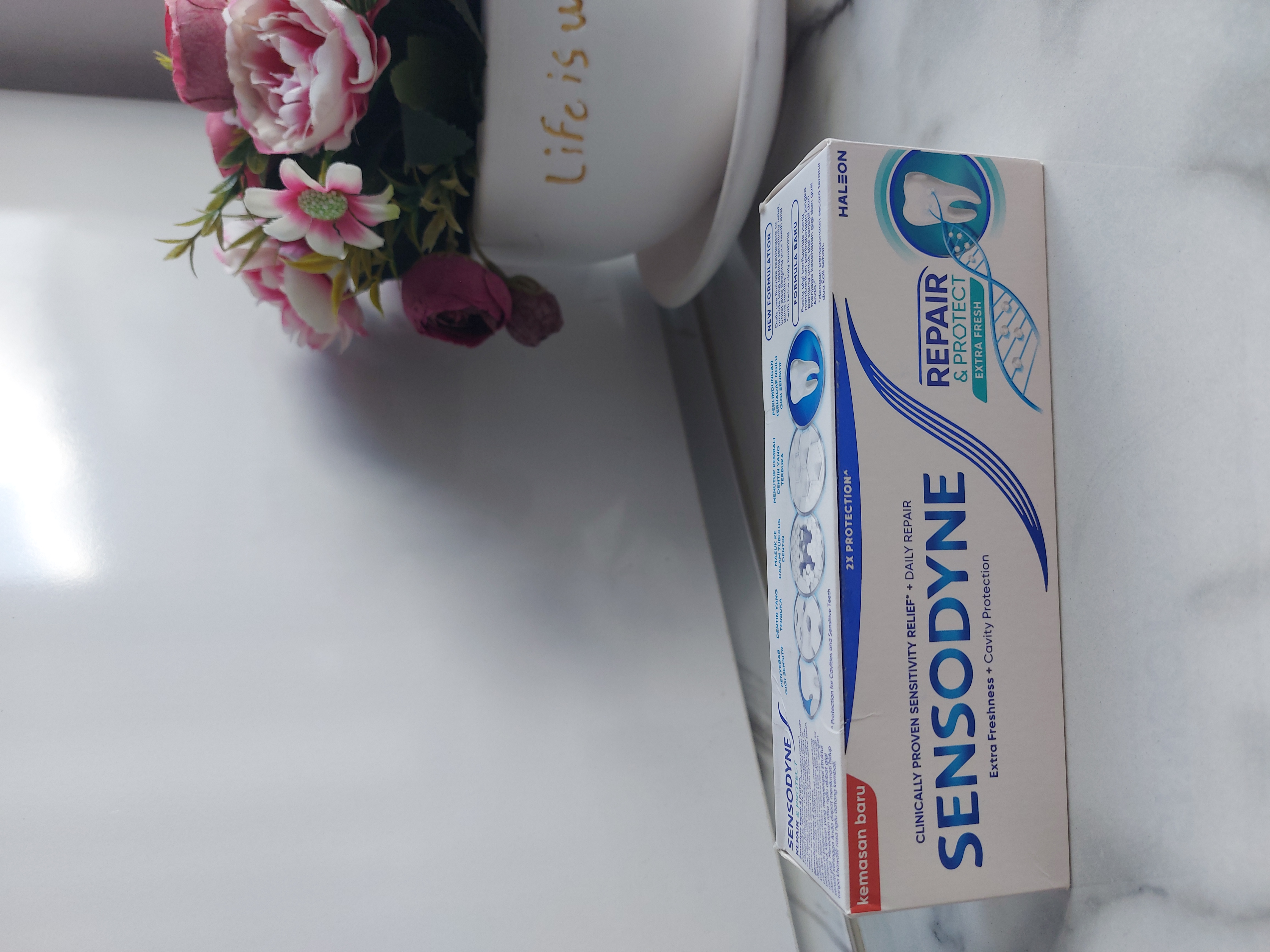خمیر دندان سنسوداین مدل Repair Protect extra fresh ترمیم کننده و محافظ ۱۰۰ میل اصل تضمینی